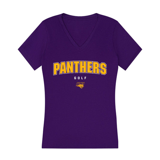 Northern Iowa - NCAA Women's Golf : Molly Ratchford - Women's V-Neck T-Shirt-0