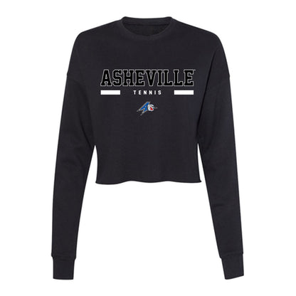 UNC Asheville - NCAA Women's Tennis : Keira Stewart - Women's Cropped Crew Fleece-0