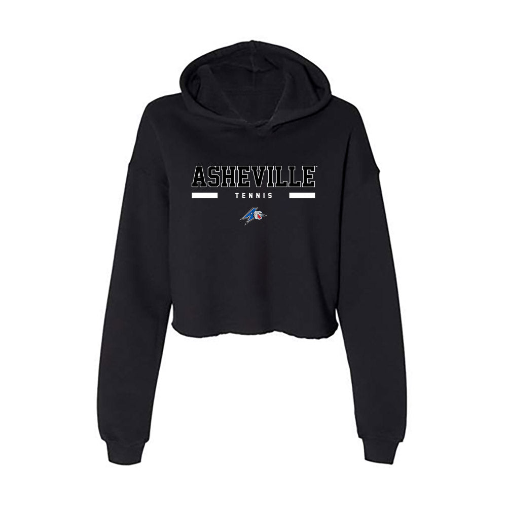 UNC Asheville - NCAA Men's Tennis : Tarek Erlewein - Women's Crop Fleece Hoodie-0