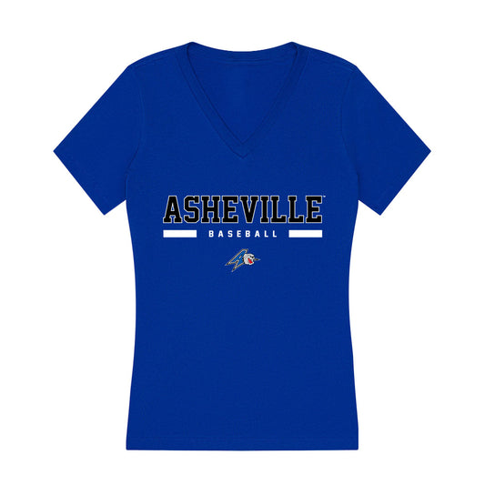 UNC Asheville - NCAA Baseball : Shea Walker - Women's V-Neck T-Shirt-0