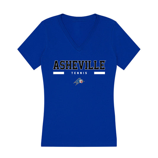 UNC Asheville - NCAA Women's Tennis : Keira Stewart - Women's V-Neck T-Shirt-0