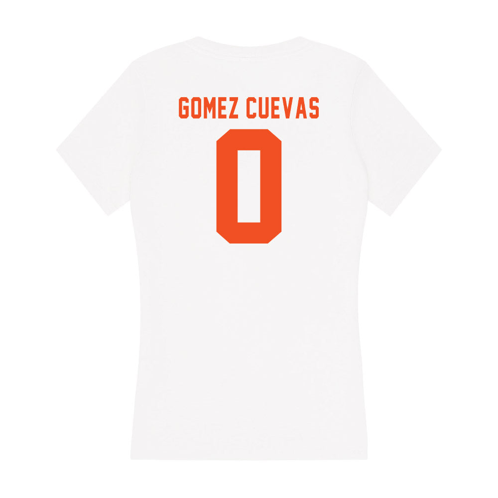 UTRGV - NCAA Men's Soccer : Diego Gomez Cuevas - Women's V-Neck T-Shirt-1