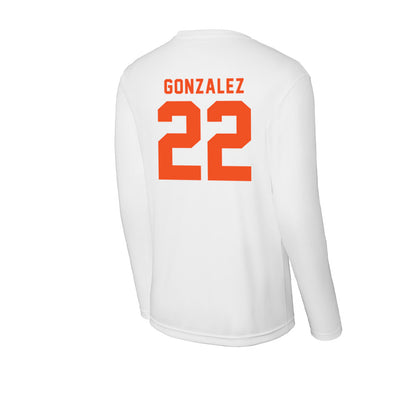 UTRGV - NCAA Baseball : Rudy Gonzalez - Activewear Long Sleeve T-Shirt-1