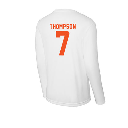 UTRGV - NCAA Football : Dacorien Thompson - Activewear Long Sleeve T-Shirt-1