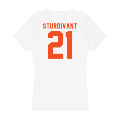 UTRGV - NCAA Women's Basketball : Arianna Sturdivant - Women's V-Neck T-Shirt-1