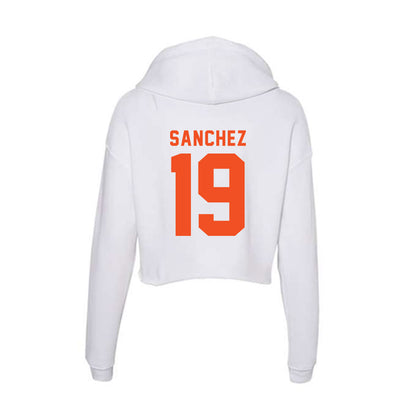 UTRGV - NCAA Baseball : Jacob Sanchez - Women's Crop Fleece Hoodie-1