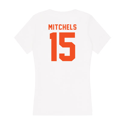 UTRGV - NCAA Women's Basketball : Nya Mitchels - Women's V-Neck T-Shirt-1