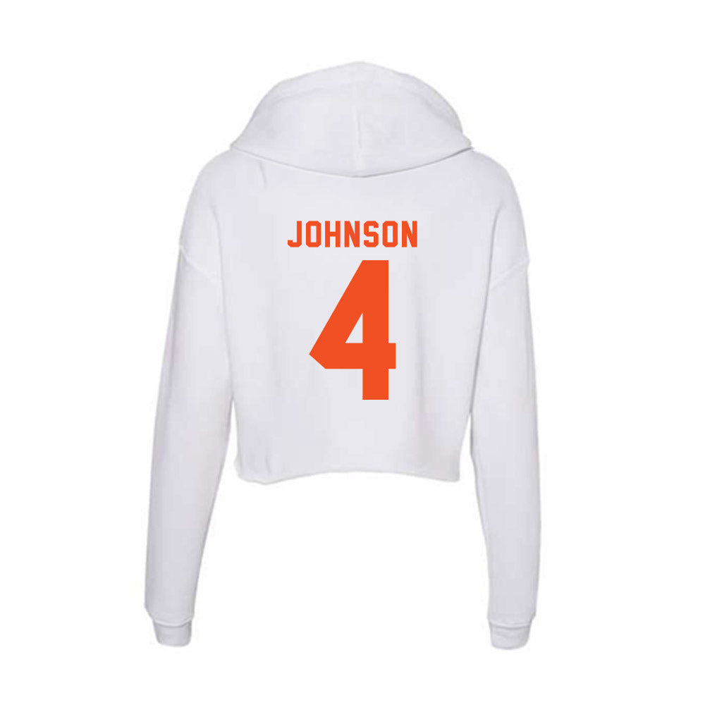 UTRGV - NCAA Women's Basketball : Ja'Shelle Johnson - Women's Crop Fleece Hoodie-1