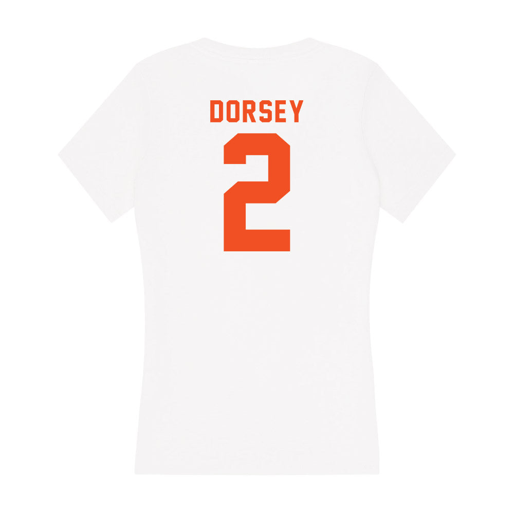 UTRGV - NCAA Women's Basketball : Iyana Dorsey - Women's V-Neck T-Shirt-1