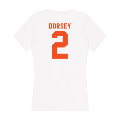 UTRGV - NCAA Women's Basketball : Iyana Dorsey - Women's V-Neck T-Shirt-1