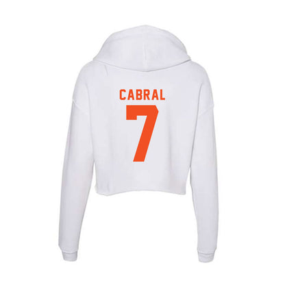 UTRGV - NCAA Baseball : Angelo Cabral - Women's Crop Fleece Hoodie-1