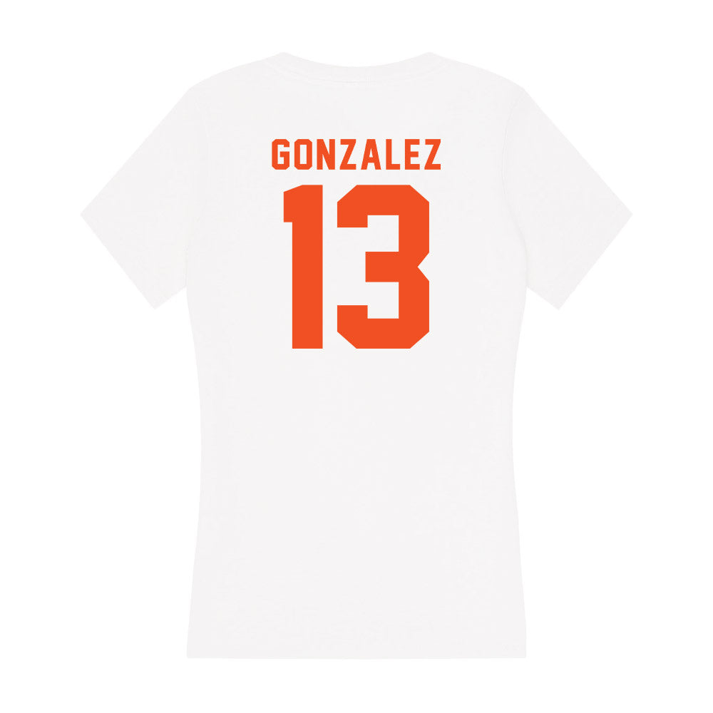 UTRGV - NCAA Baseball : Roberto Gonzalez - Women's V-Neck T-Shirt-1