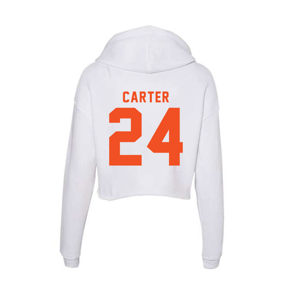 UTRGV - NCAA Baseball : Cameron Carter - Women's Crop Fleece Hoodie-1