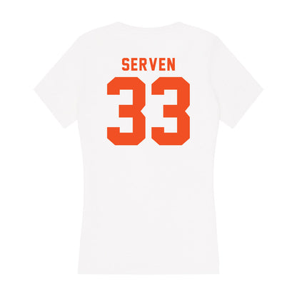 UTRGV - NCAA Baseball : Spencer Serven - Women's V-Neck T-Shirt-1