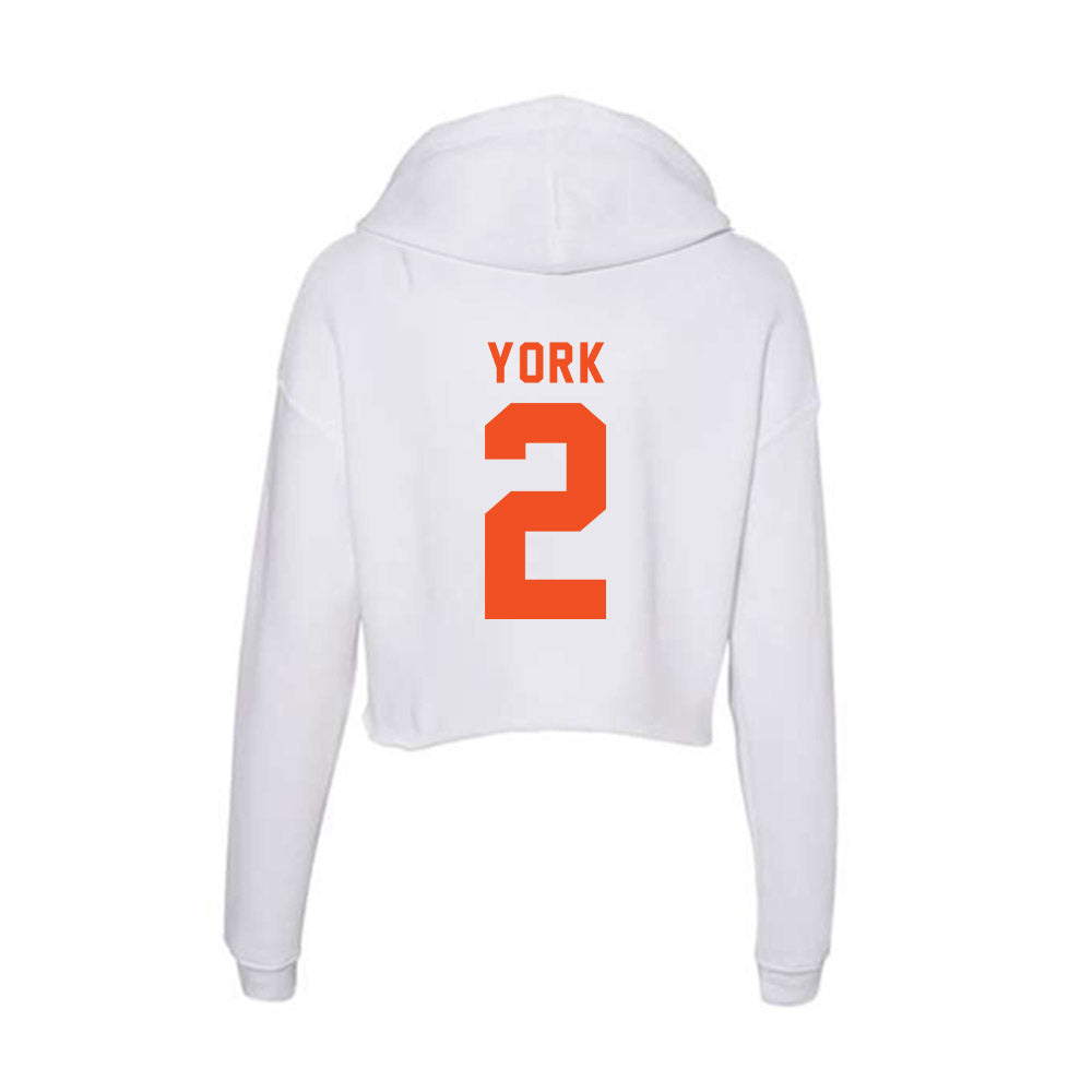 UTRGV - NCAA Baseball : Kade York - Women's Crop Fleece Hoodie-1