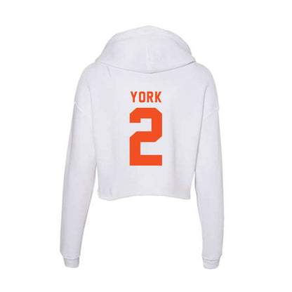 UTRGV - NCAA Baseball : Kade York - Women's Crop Fleece Hoodie-1