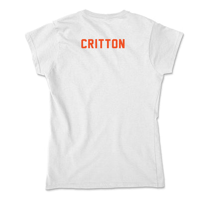 UTRGV - NCAA Men's Track & Field : Jaylen Critton - Soft Style Women’s T-Shirt-1