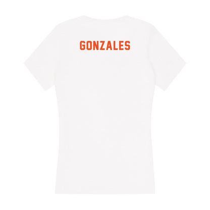 UTRGV - NCAA Women's Cross Country : Selissa Gonzales - Women's V-Neck T-Shirt-1