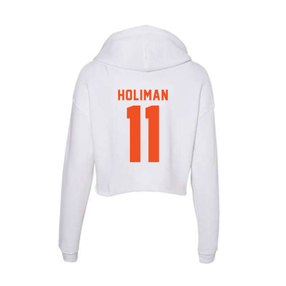 UTRGV - NCAA Women's Basketball : Jayda Holiman - Women's Crop Fleece Hoodie-1