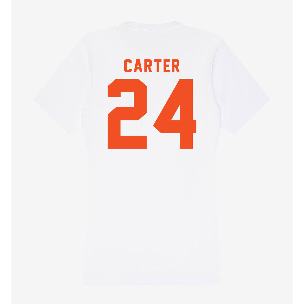 UTRGV - NCAA Baseball : Cameron Carter - Women's V-Neck T-Shirt-1