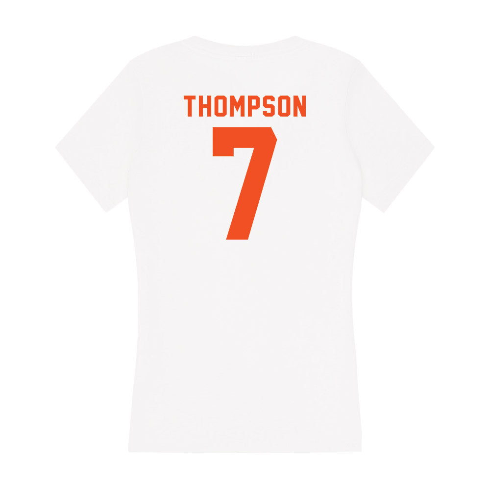 UTRGV - NCAA Football : Dacorien Thompson - Women's V-Neck T-Shirt-1