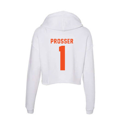UTRGV - NCAA Football : Alijah Prosser - Women's Crop Fleece Hoodie-1