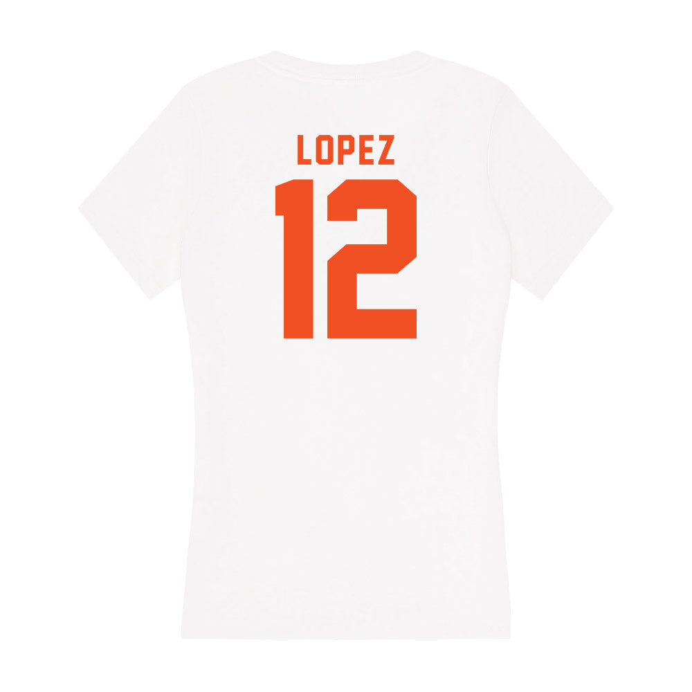 UTRGV - NCAA Baseball : Isaac Lopez - Women's V-Neck T-Shirt-1