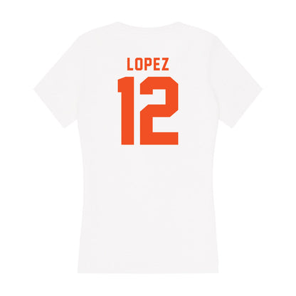 UTRGV - NCAA Baseball : Isaac Lopez - Women's V-Neck T-Shirt-1