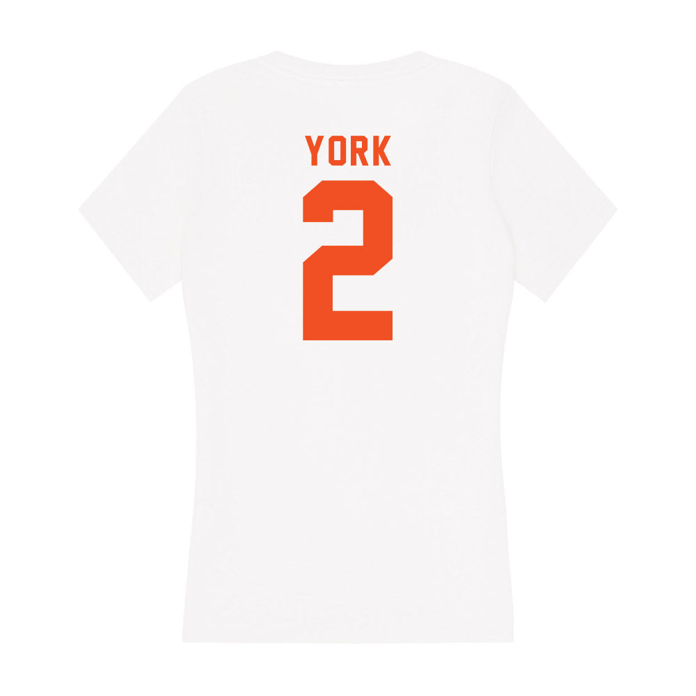 UTRGV - NCAA Baseball : Kade York - Women's V-Neck T-Shirt-1