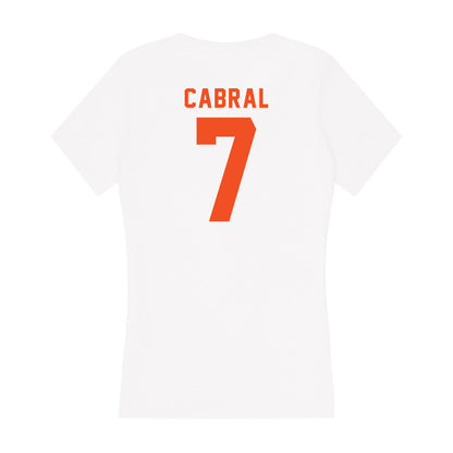 UTRGV - NCAA Baseball : Angelo Cabral - Women's V-Neck T-Shirt-1