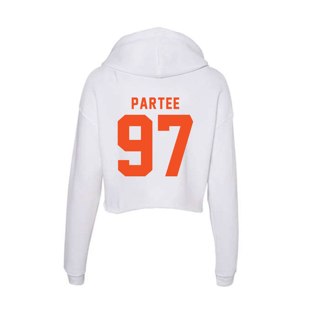 UTRGV - NCAA Football : Boone Partee - Women's Crop Fleece Hoodie-1