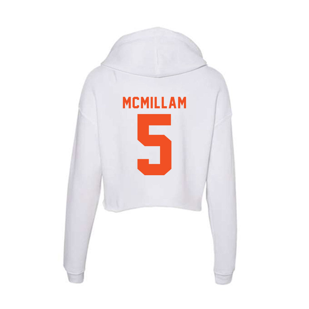 UTRGV - NCAA Women's Basketball : Aaliyah McMillam - Women's Crop Fleece Hoodie-1