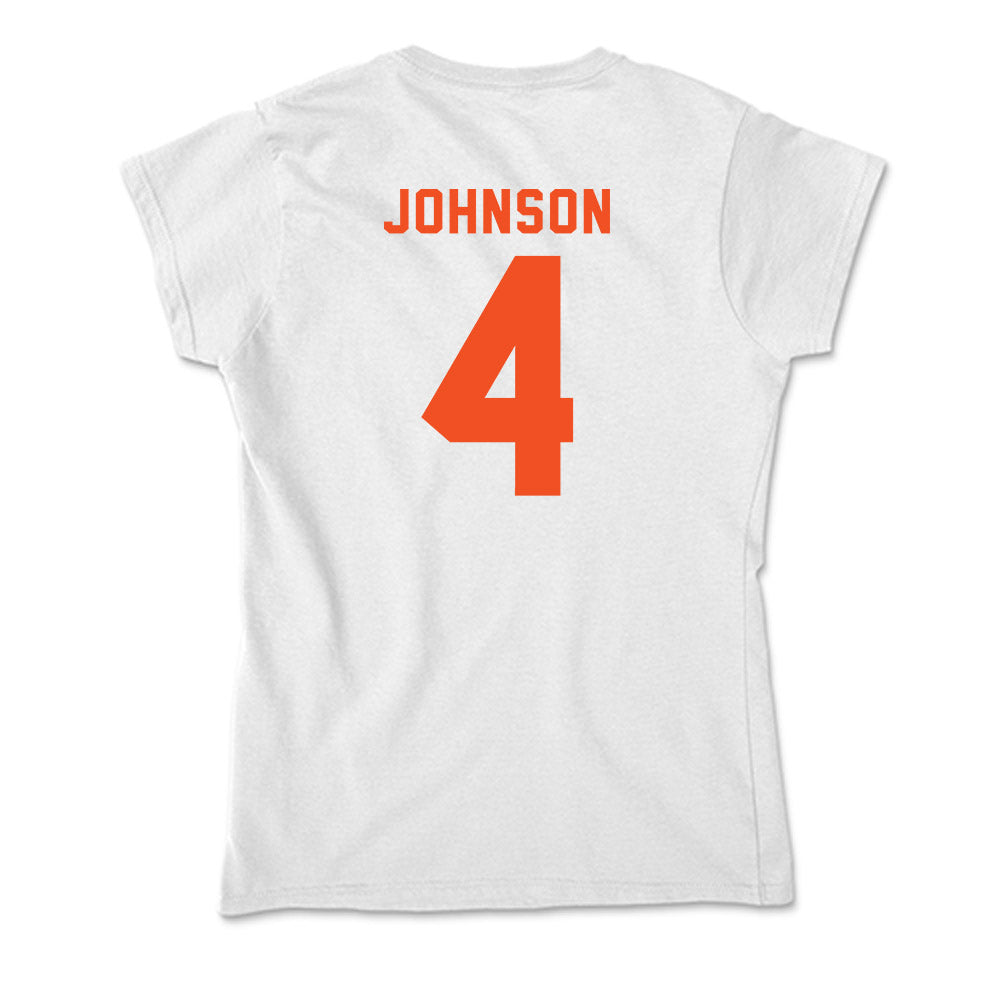 UTRGV - NCAA Women's Basketball : Ja'Shelle Johnson - Soft Style Women’s T-Shirt-1