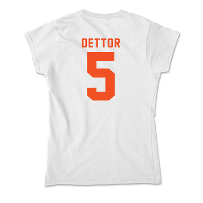 UTRGV - NCAA Women's Basketball : Chazlyn Dettor - Soft Style Women’s T-Shirt-1