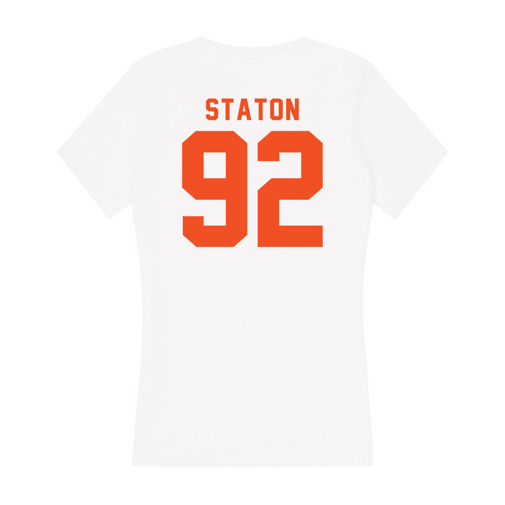 UTRGV - NCAA Football : Tyler Staton - Women's V-Neck T-Shirt-1