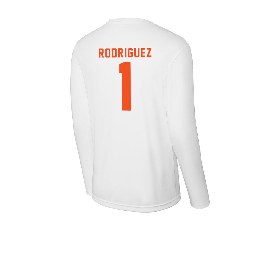 UTRGV - NCAA Baseball : Damian Rodriguez - Activewear Long Sleeve T-Shirt-1