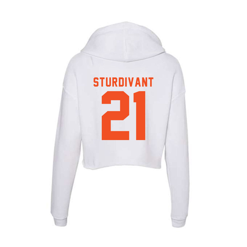 UTRGV - NCAA Women's Basketball : Arianna Sturdivant - Women's Crop Fleece Hoodie-1