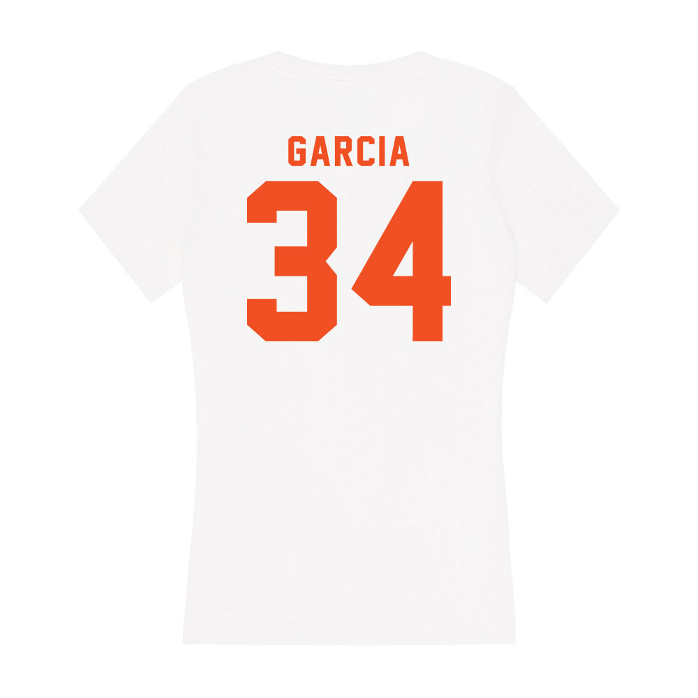 UTRGV - NCAA Baseball : Abanny Garcia - Women's V-Neck T-Shirt-1