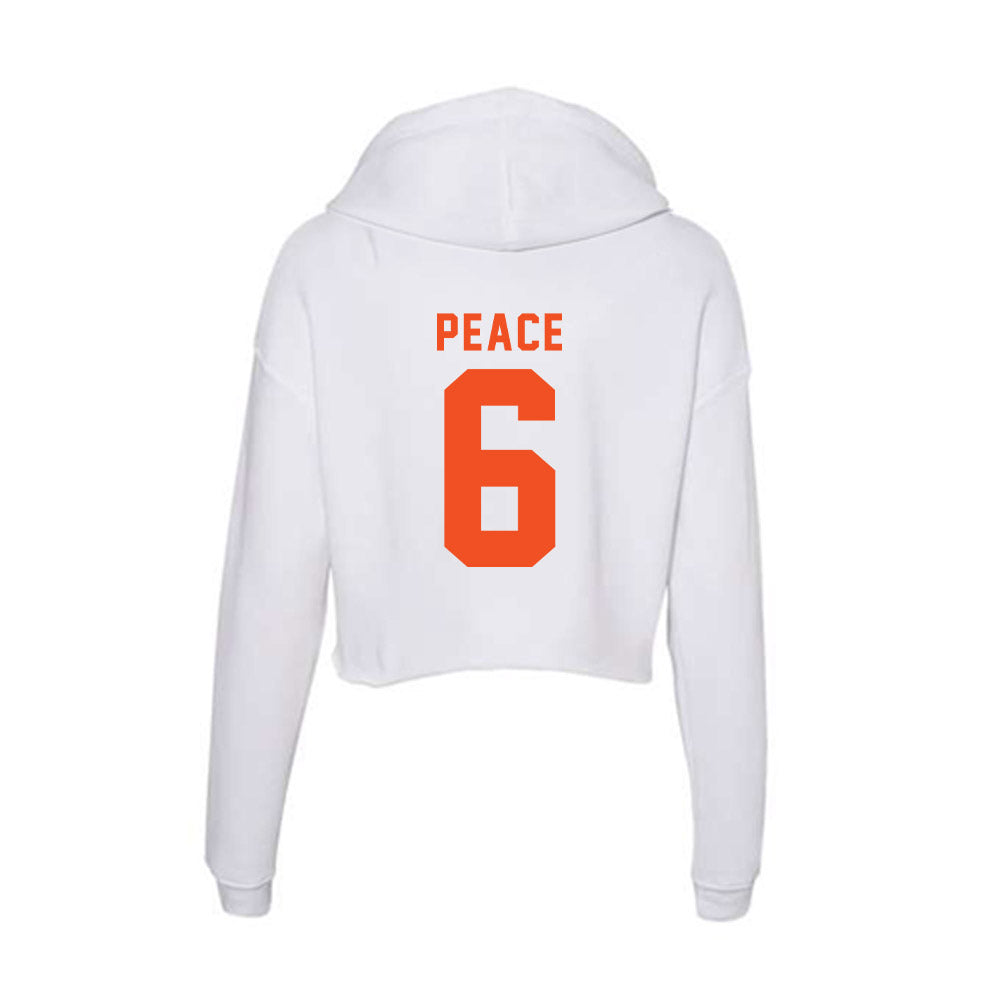 UTRGV - NCAA Football : Nicholas Peace - Women's Crop Fleece Hoodie-1