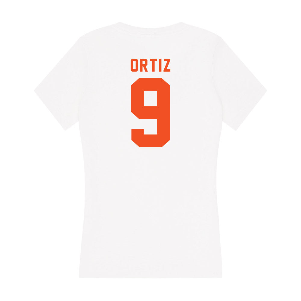 UTRGV - NCAA Women's Soccer : Rubi Ortiz - Women's V-Neck T-Shirt-1