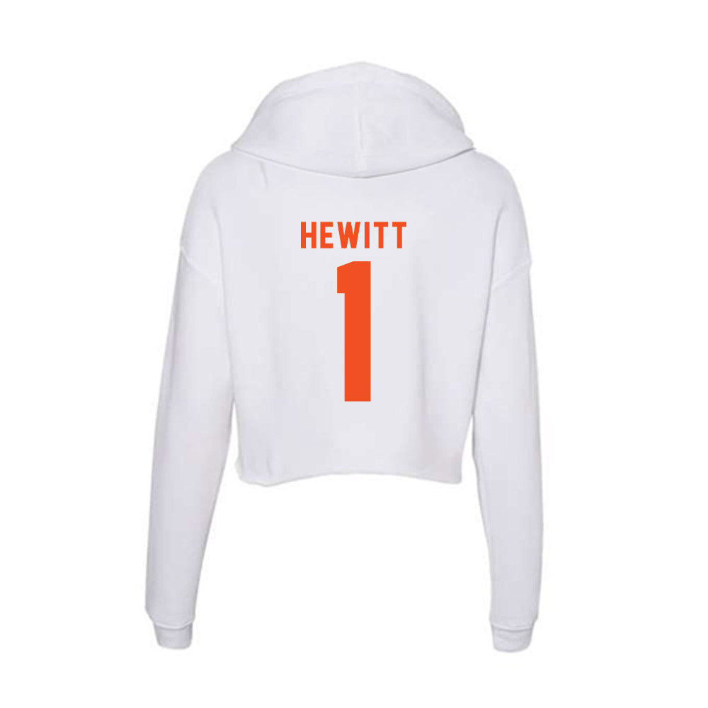 UTRGV - NCAA Football : Carter Hewitt - Women's Crop Fleece Hoodie-1