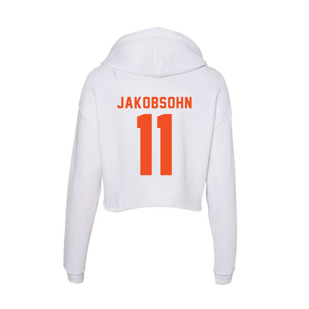 UTRGV - NCAA Football : Aidan Jakobsohn - Women's Crop Fleece Hoodie-1