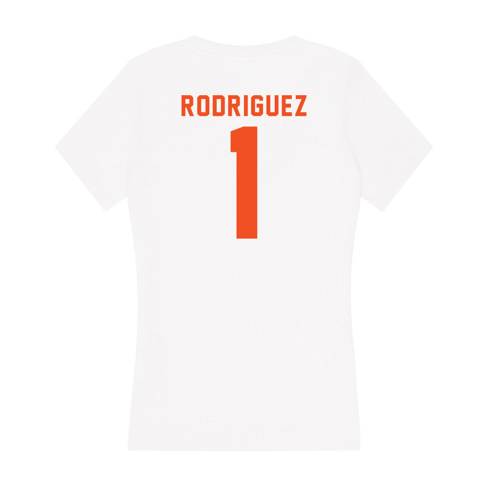 UTRGV - NCAA Baseball : Damian Rodriguez - Women's V-Neck T-Shirt-1