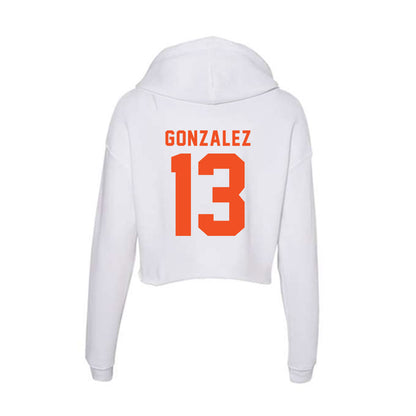 UTRGV - NCAA Baseball : Roberto Gonzalez - Women's Crop Fleece Hoodie-1