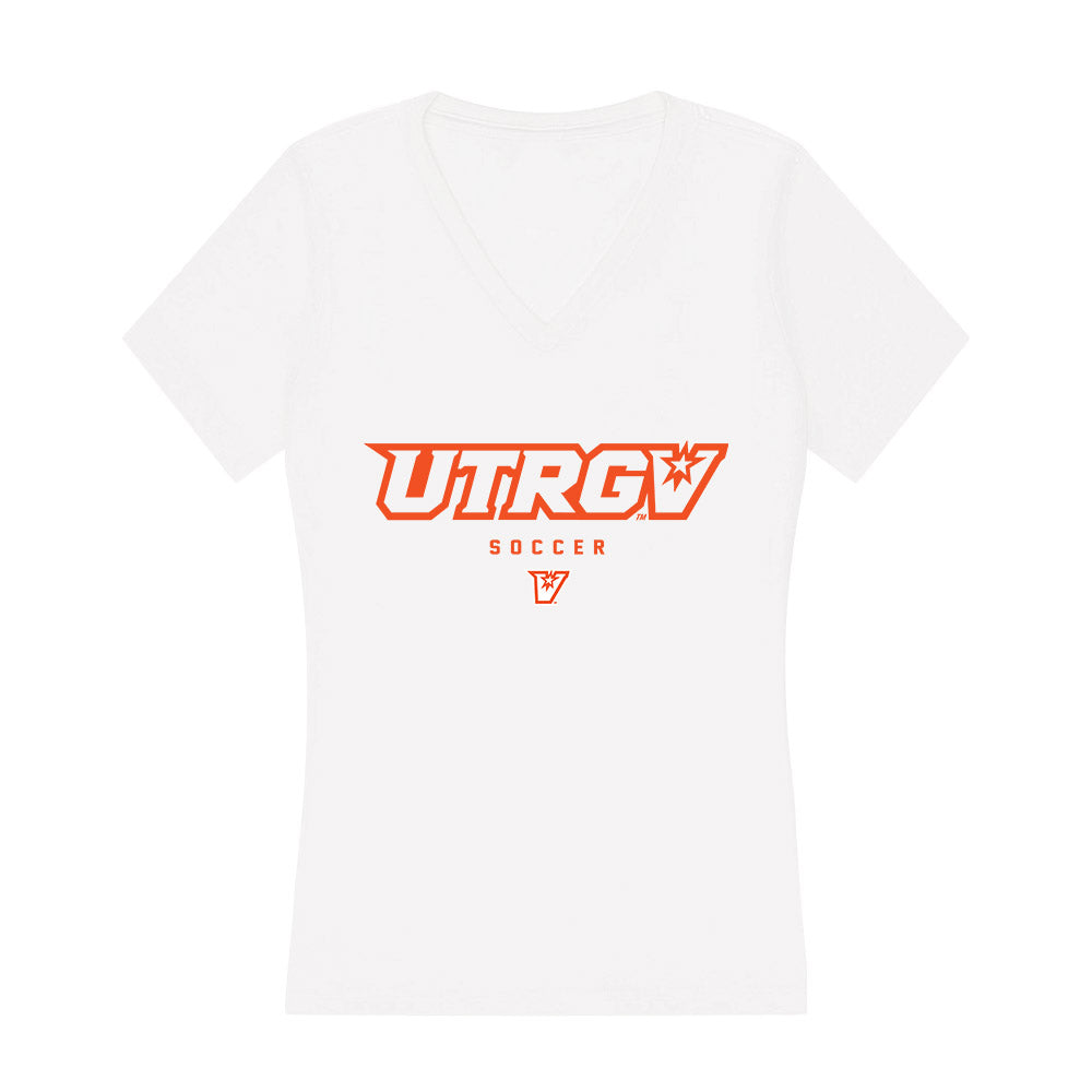 UTRGV - NCAA Men's Soccer : Jaime Mendes - Women's V-Neck T-Shirt-0