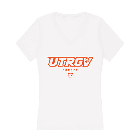 UTRGV - NCAA Men's Soccer : Jaime Mendes - Women's V-Neck T-Shirt-0