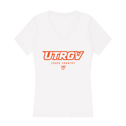 UTRGV - NCAA Men's Cross Country : Abraham Morales - Women's V-Neck T-Shirt-0