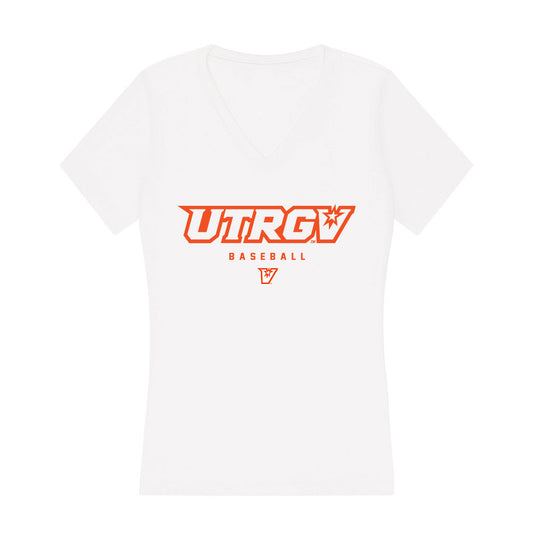 UTRGV - NCAA Baseball : Aaron Sanchez - Women's V-Neck T-Shirt-0