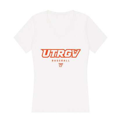 UTRGV - NCAA Baseball : Isaac Lopez - Women's V-Neck T-Shirt-0