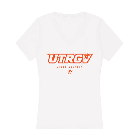 UTRGV - NCAA Women's Cross Country : Morgan Ramos - Women's V-Neck T-Shirt-0